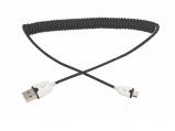REXANT USB кабель универсальный microUSB шнур витой 1,5М черный (18-4300)